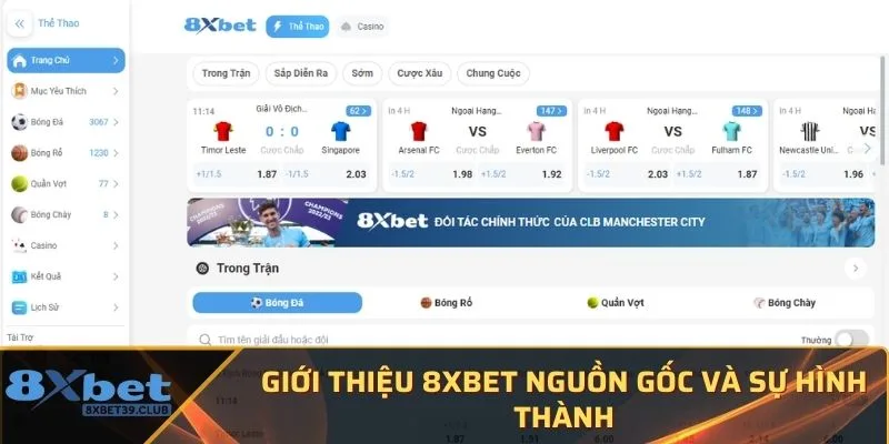 Giới thiệu 8XBET nguồn gốc và sự hình thành 