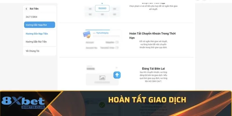 Hoàn tất giao dịch